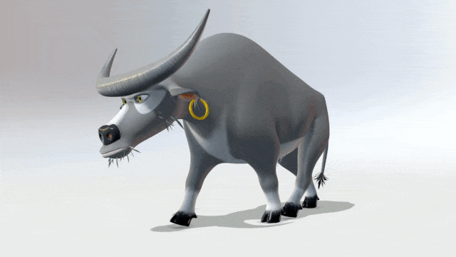 ox walk cycle animation