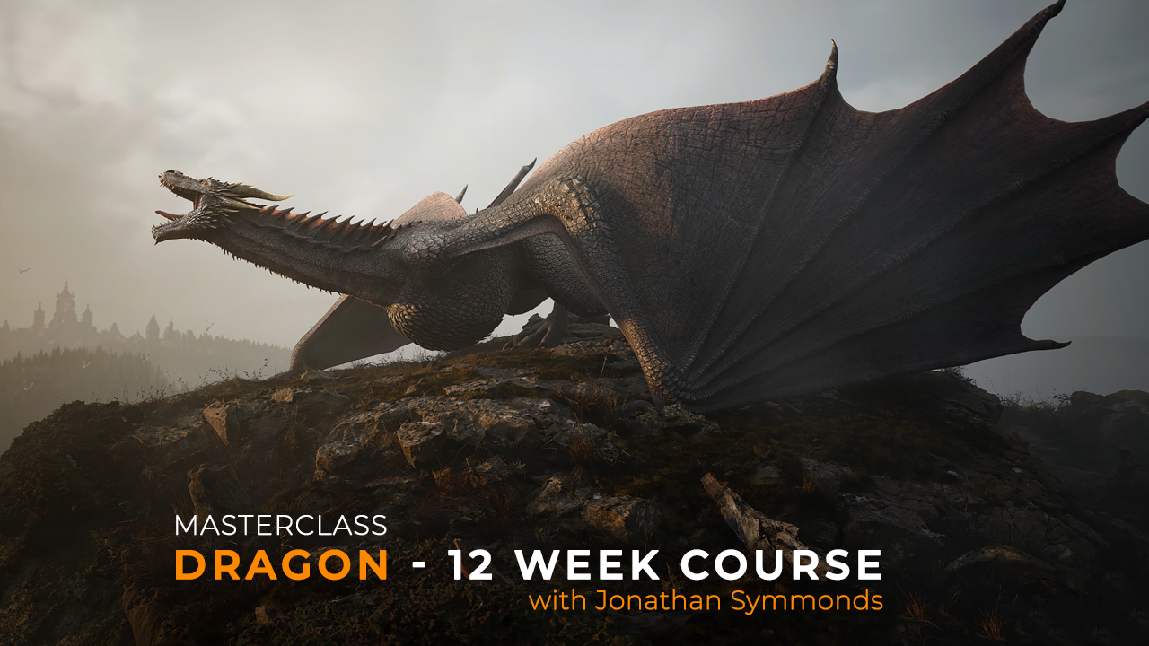 dragon roaring into the distance